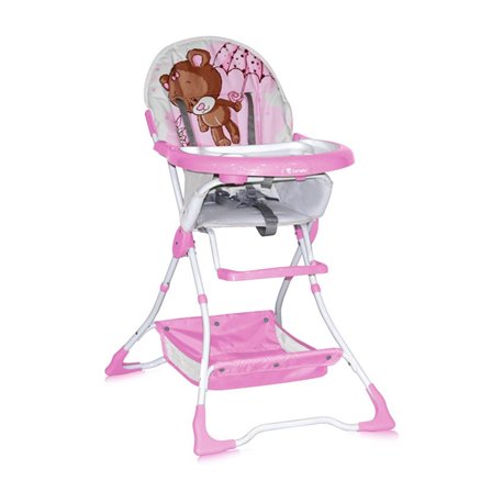 Bertoni Lorelli Visoka stolica za bebe Bravo Pink Bear
