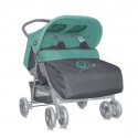 Kolica za Blizance Twin Green & Gray + Mama Bag