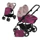 Bertoni - kolica za bebe avio violet pink flowers